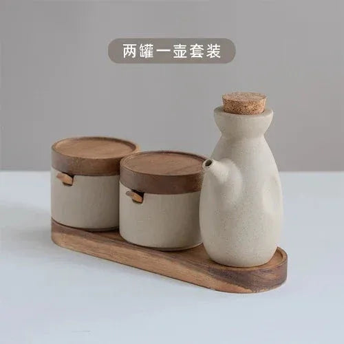 Set de Pots à Épices Japonais en Céramique - Justyol