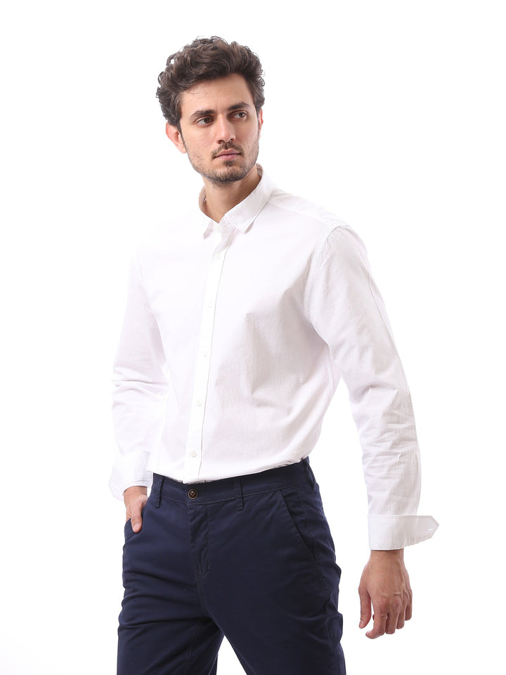 Chemise Homme à Manches Longues – Style Élégant et Polyvalent - SHI23GFIN19046TM1