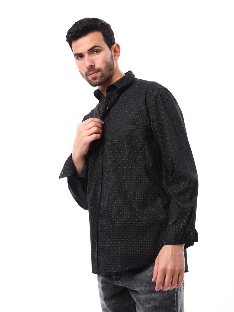 Chemise pour homme classique unie à manches longues – Design moderne et élégant – SHI24SAER17437TM1