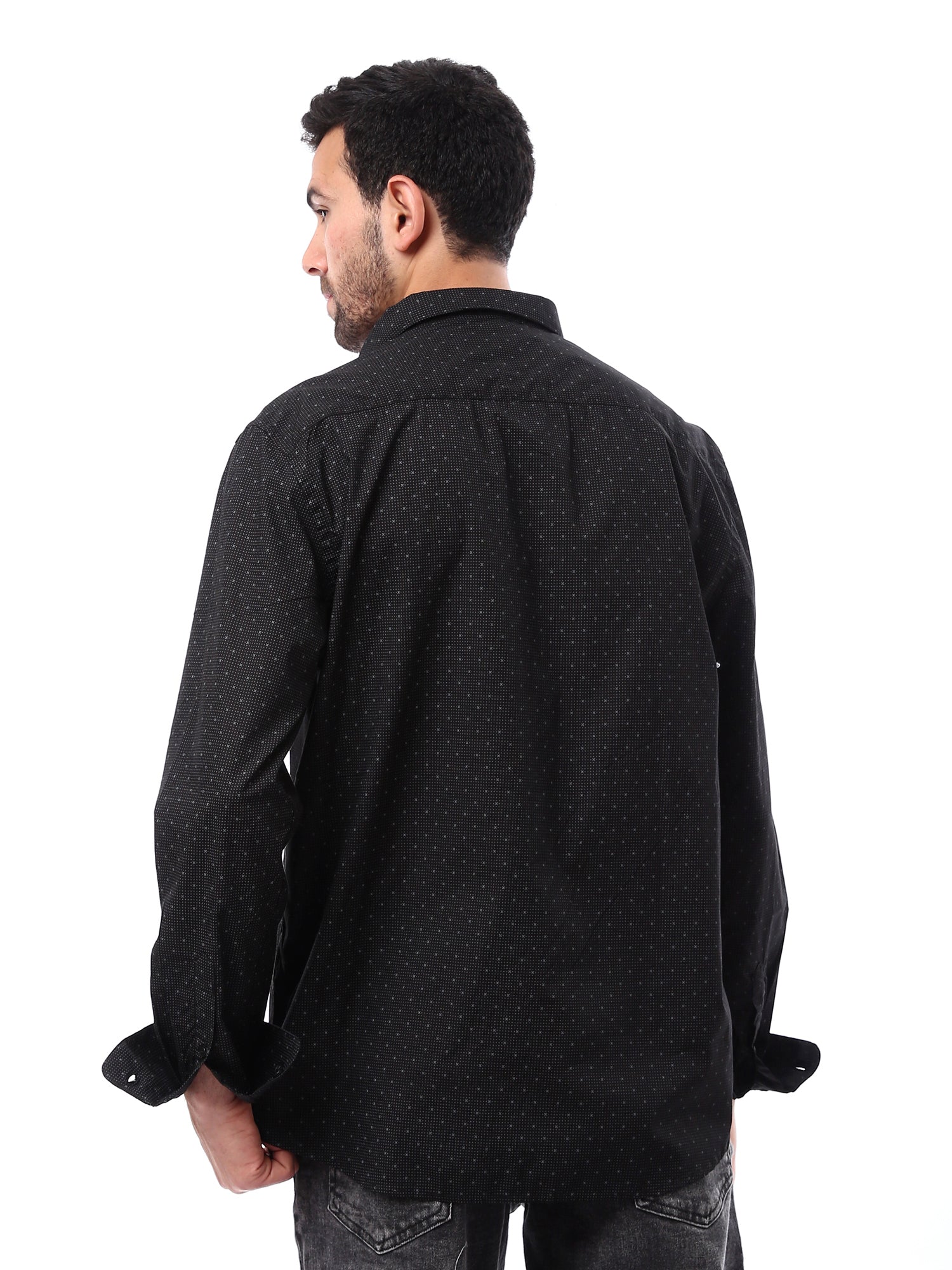 Chemise pour homme classique unie à manches longues – Design moderne et élégant – SHI24SAER17437TM1