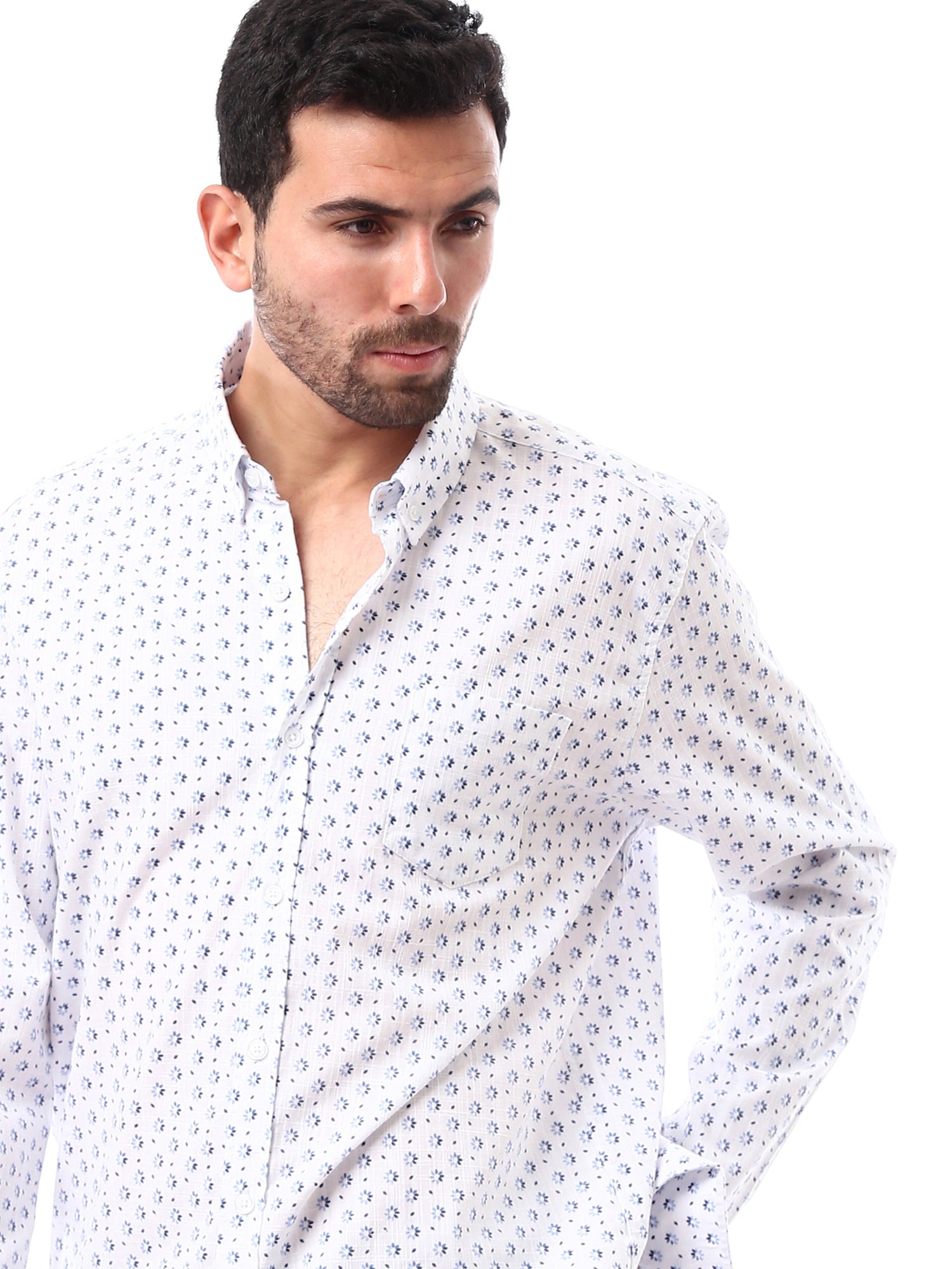 Chemise pour homme décorée de motifs élégants -SHI24SAIR19543TM1