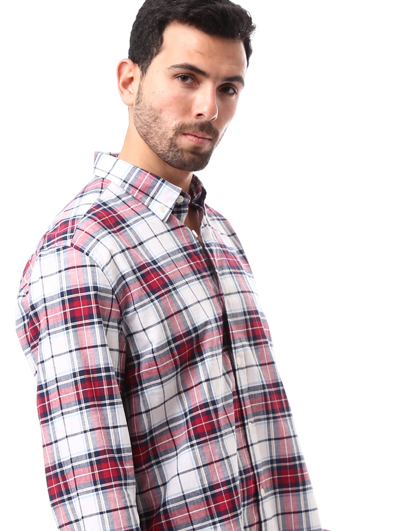Chemise homme à carreaux classique manches longues - SHI24SCIR17406TM1
