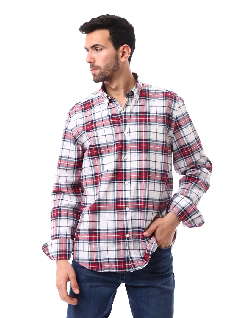 Chemise homme à carreaux classique manches longues - SHI24SCIR17406TM1