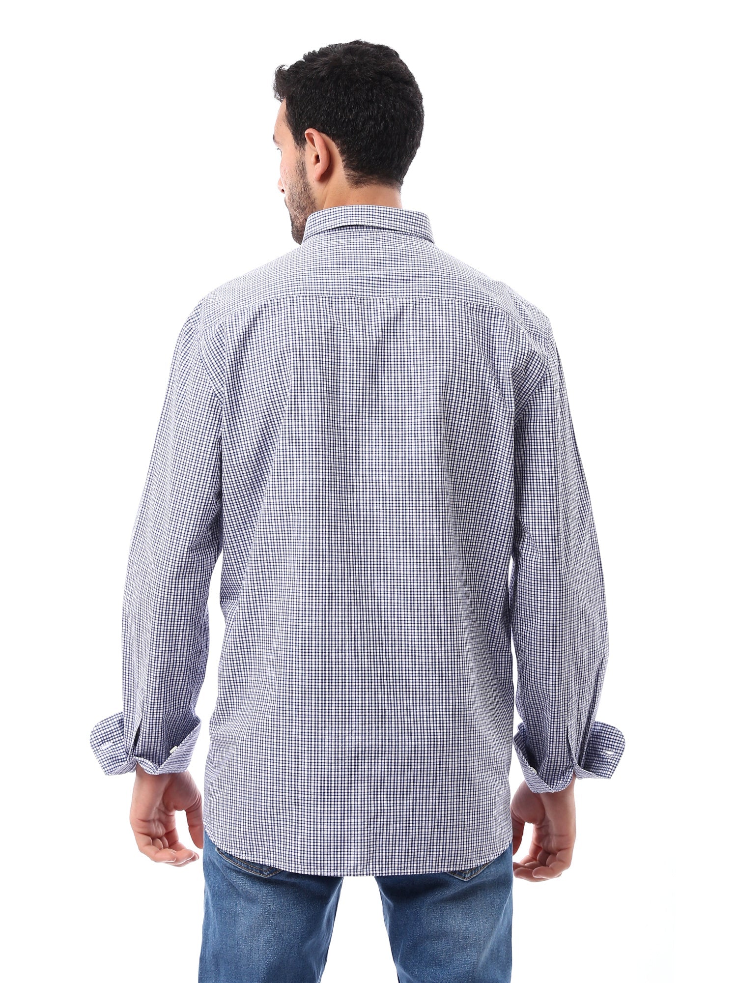 Chemise homme à carreaux manches longues au design moderne - SHI24SCOR17411TM1