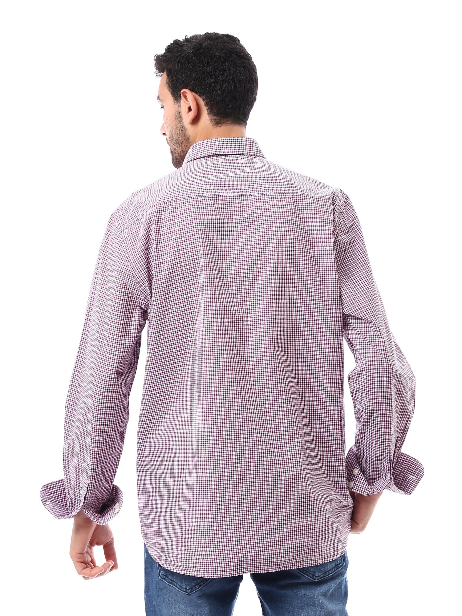 Chemise homme à carreaux manches longues au design moderne - SHI24SCOR17411TM1