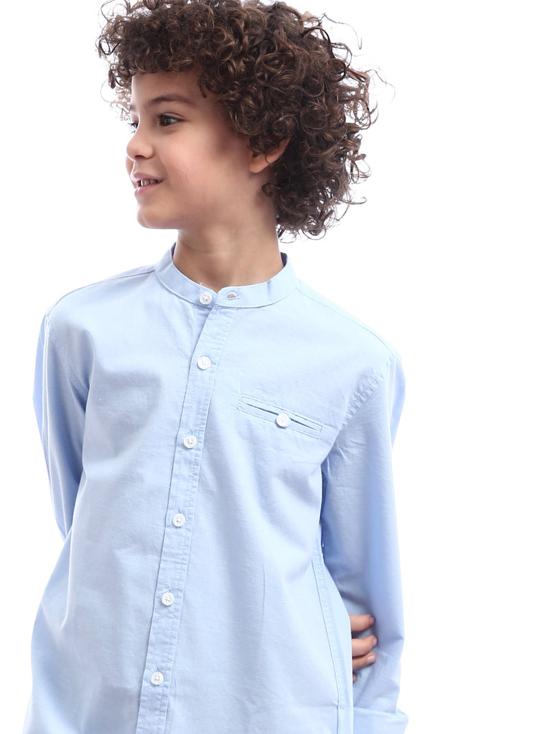 Chemise pour enfant garçon avec col droit - SHI24SECS31113TB1