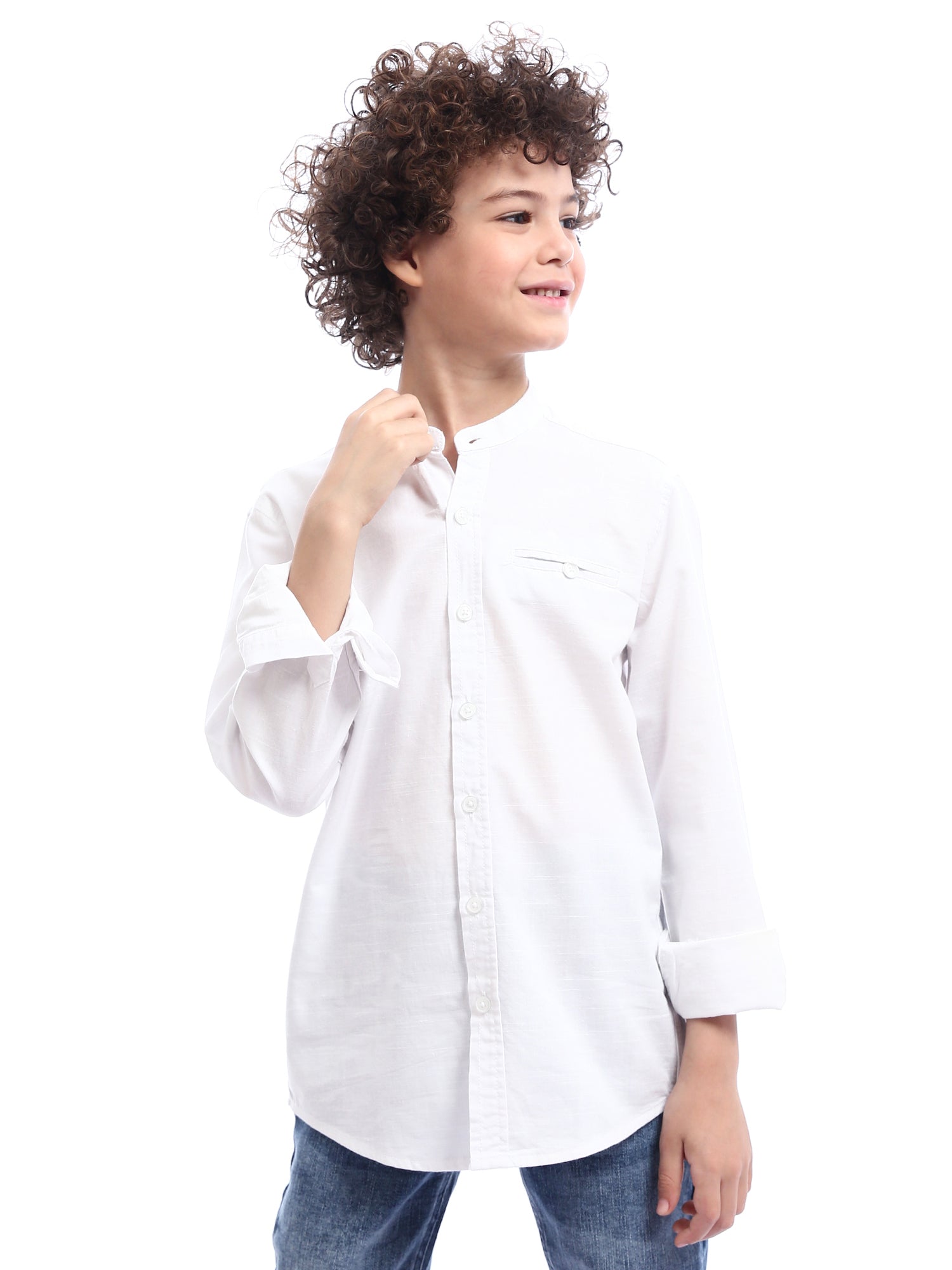 Chemise pour enfant garçon avec col droit - SHI24SECS31113TB1