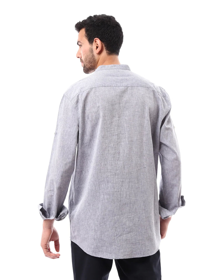 Chemise homme à manches longues, coupe moderne et design élégant – SHI24SEIS19429TM1