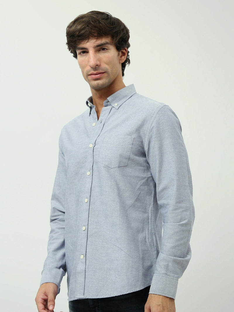 Chemise Homme Manches Longues Slim Fit à Col Boutonné - SHI24SEOR19555TM1