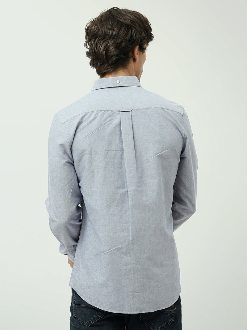 Chemise Homme Manches Longues Slim Fit à Col Boutonné - SHI24SEOR19555TM1