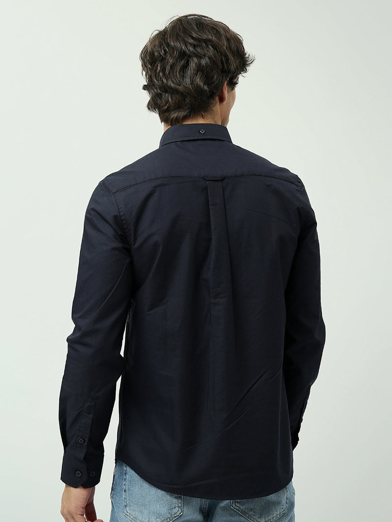 Chemise Homme Manches Longues Slim Fit à Col Boutonné - SHI24SEOR19555TM1
