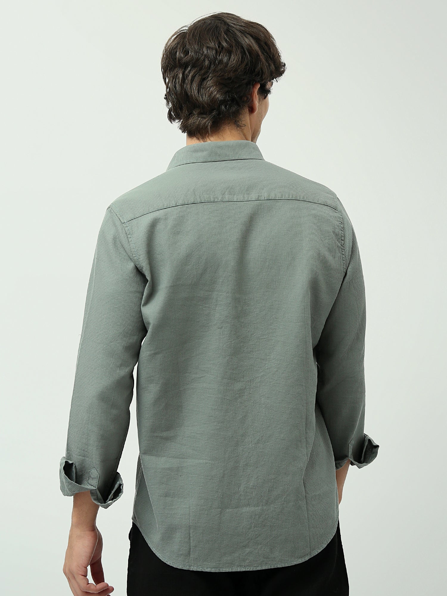 Chemise Homme Regular Fit – Couleurs Havana et Mid Green – SHI24SEPR19474TM1