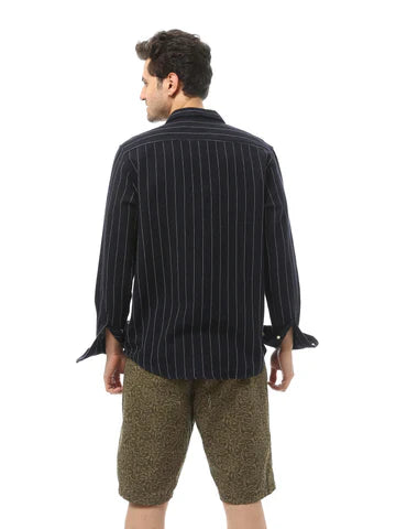 Chemise pour homme décorée de lignes verticales -SHI24SSCR19515TM1