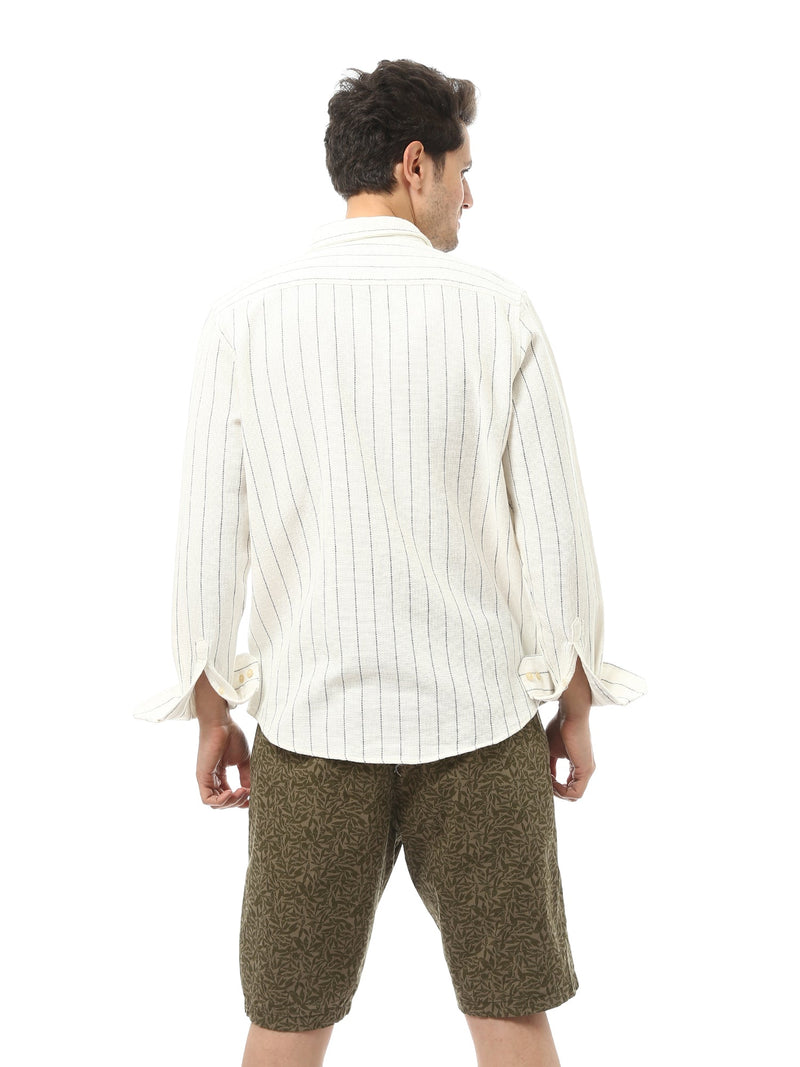 Chemise homme élégante à rayures horizontales – SHI24SSCR19415TM1