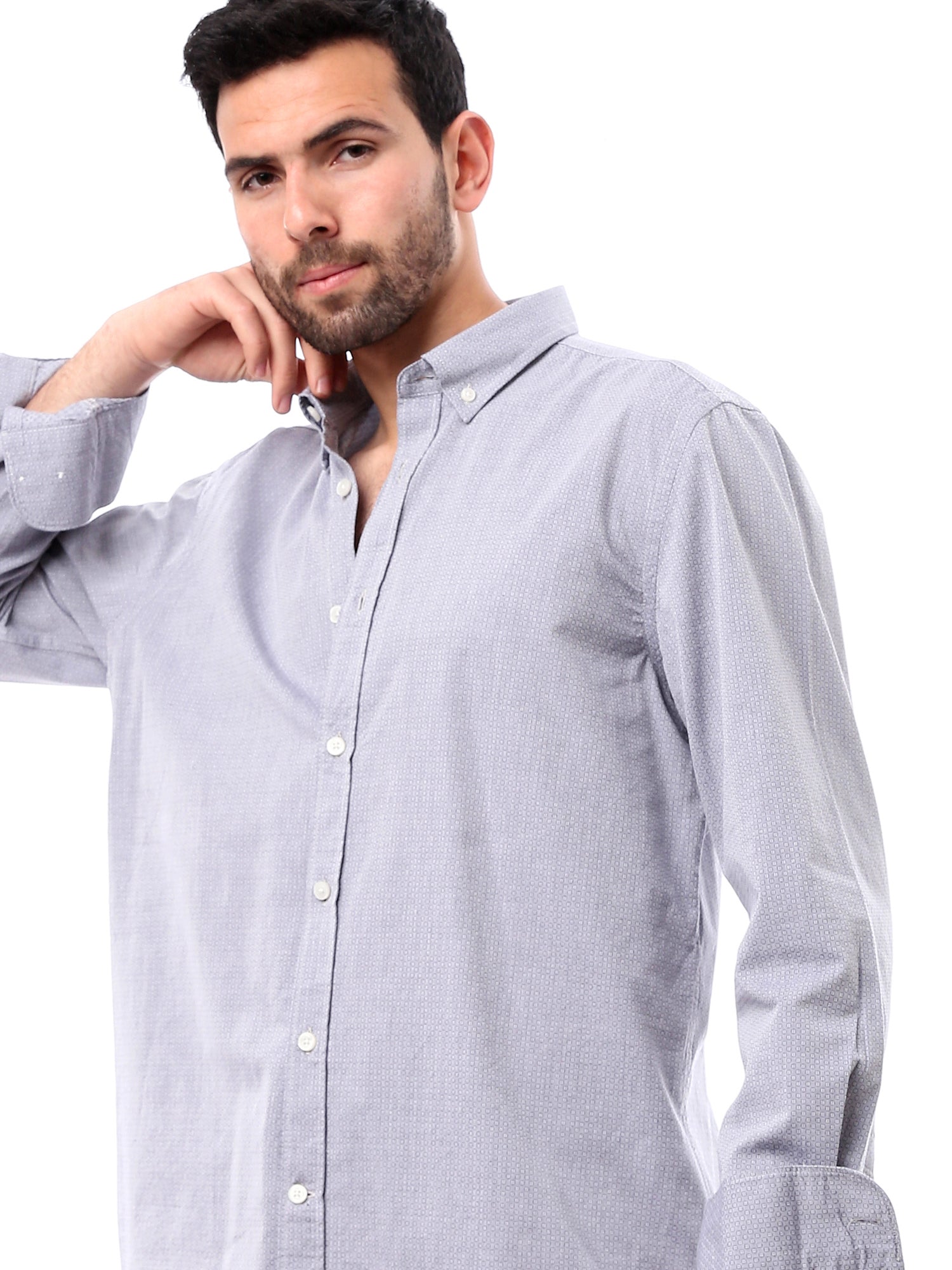 Chemise homme classique manches longues au design moderne - SHI24STCR17420TM1