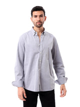 Chemise homme classique à manches longues — style moderne.  - SHI24STCR17420TM1