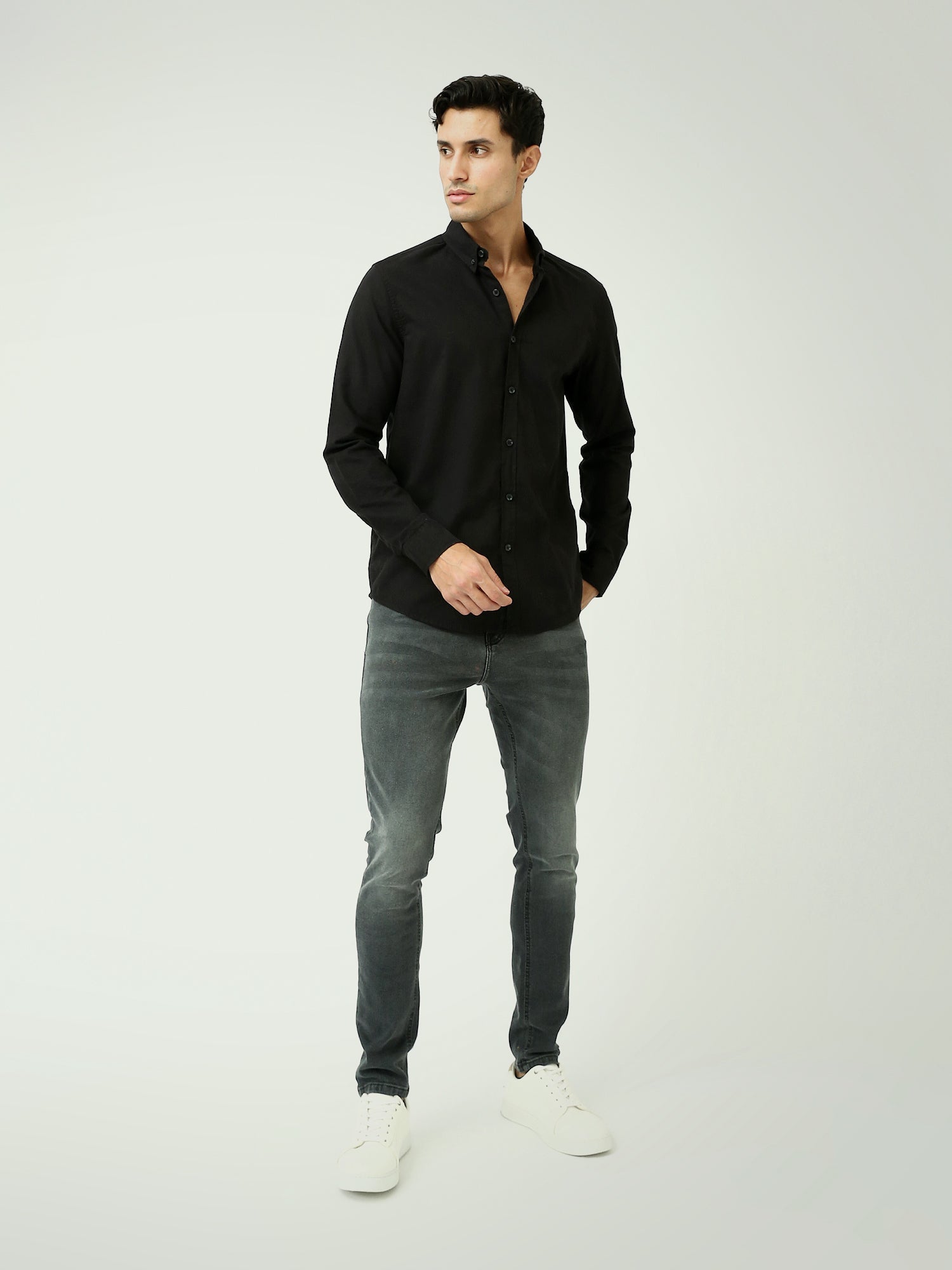 Chemise homme à manches longues au design moderne - SHI25AECR19862TM1