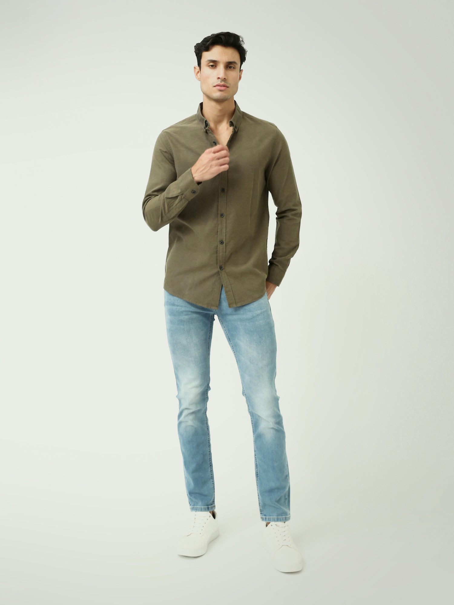 Chemise homme à manches longues au design moderne - SHI25AECR19862TM1