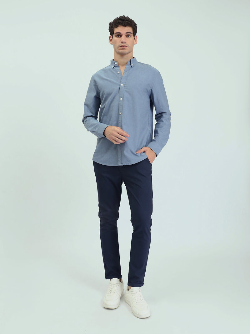 Chemise Homme Regular à Manches Longues et Col Boutonné - SHI25GEOR19000TM1