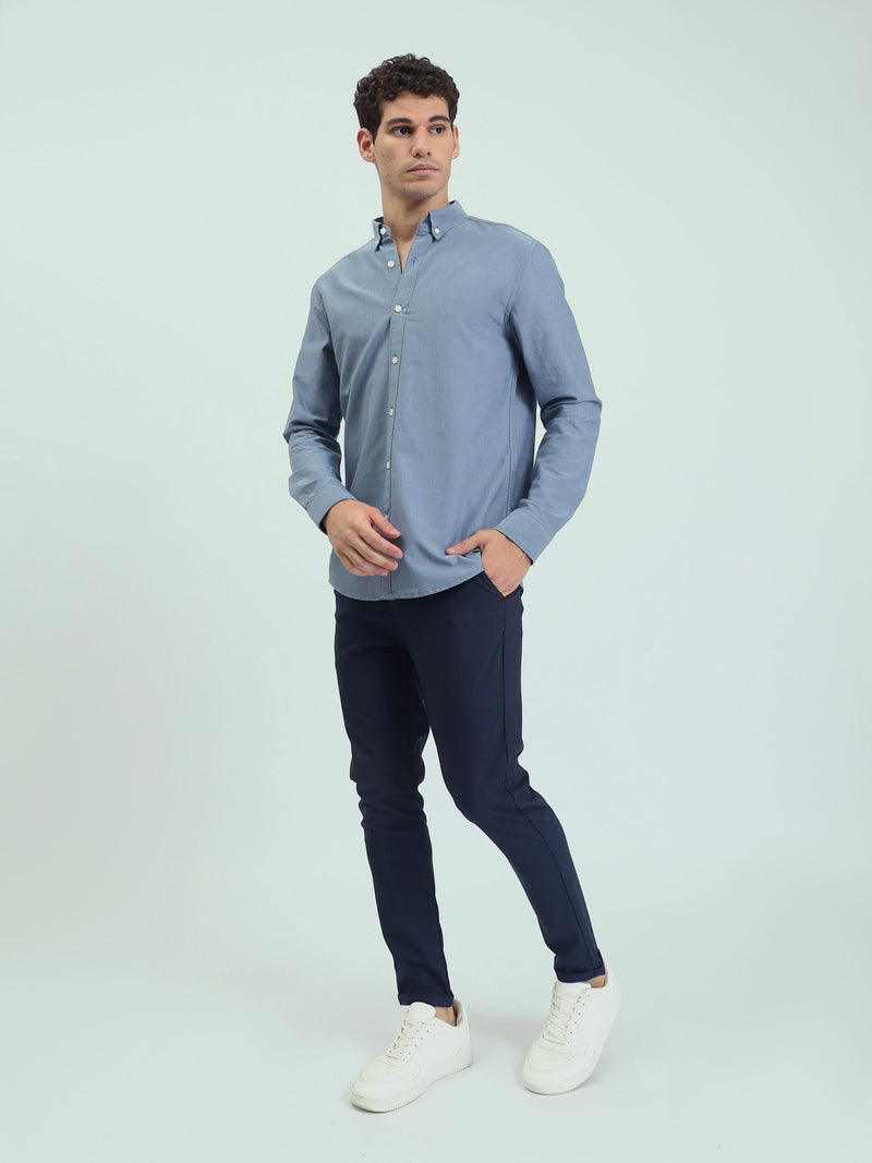 Chemise Homme Regular à Manches Longues et Col Boutonné - SHI25GEOR19000TM1