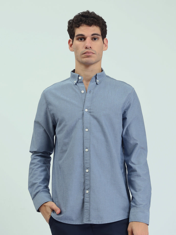 Chemise Homme Regular à Manches Longues et Col Boutonné - SHI25GEOR19000TM1