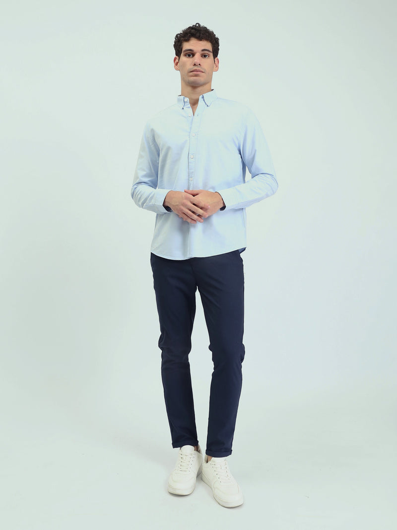 Chemise Homme Regular à Manches Longues et Col Boutonné - SHI25GEOR19000TM1