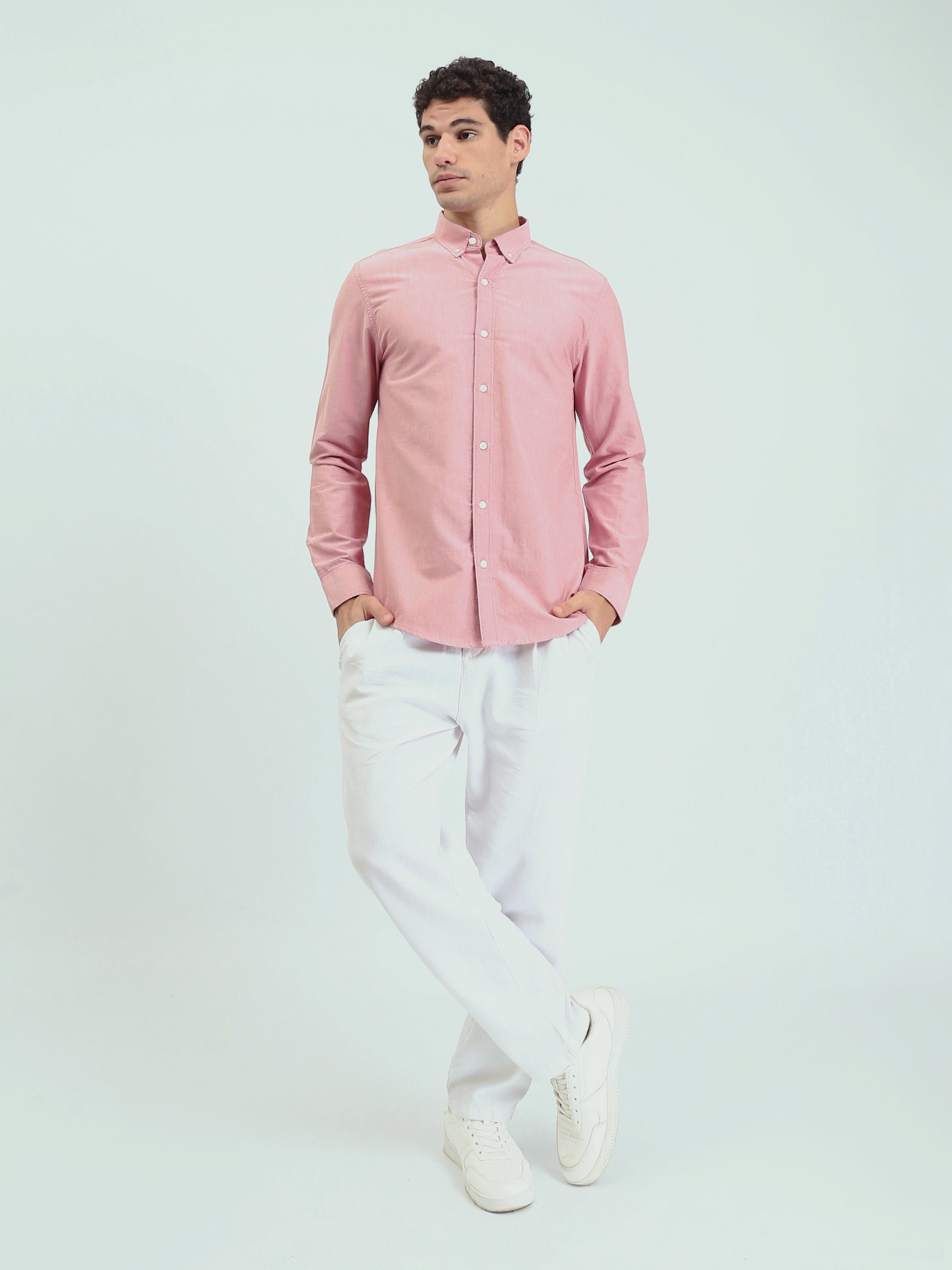 Chemise Homme Regular à Manches Longues et Col Boutonné - SHI25GEOR19000TM1