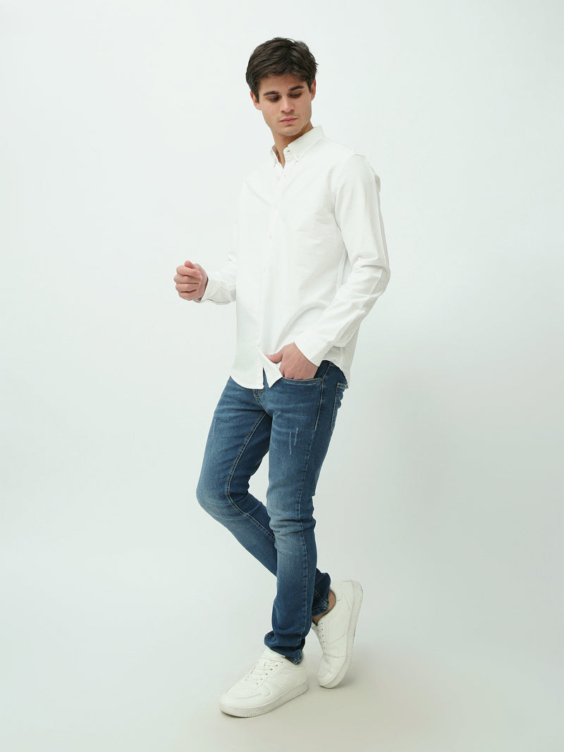 Chemise Homme Regular à Manches Longues et Col Boutonné - SHI25GEOR19000TM1
