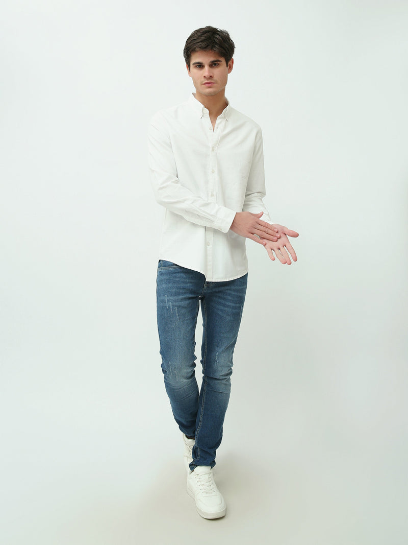 Chemise Homme Regular à Manches Longues et Col Boutonné - SHI25GEOR19000TM1