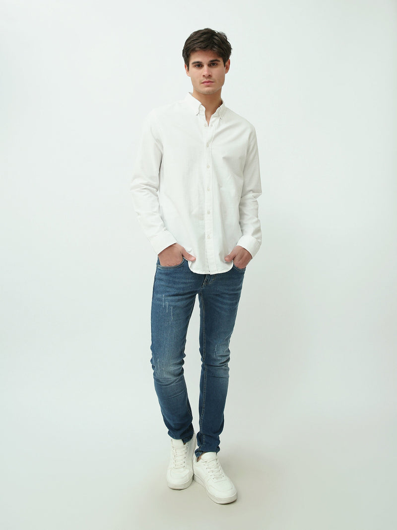 Chemise Homme Regular à Manches Longues et Col Boutonné - SHI25GEOR19000TM1