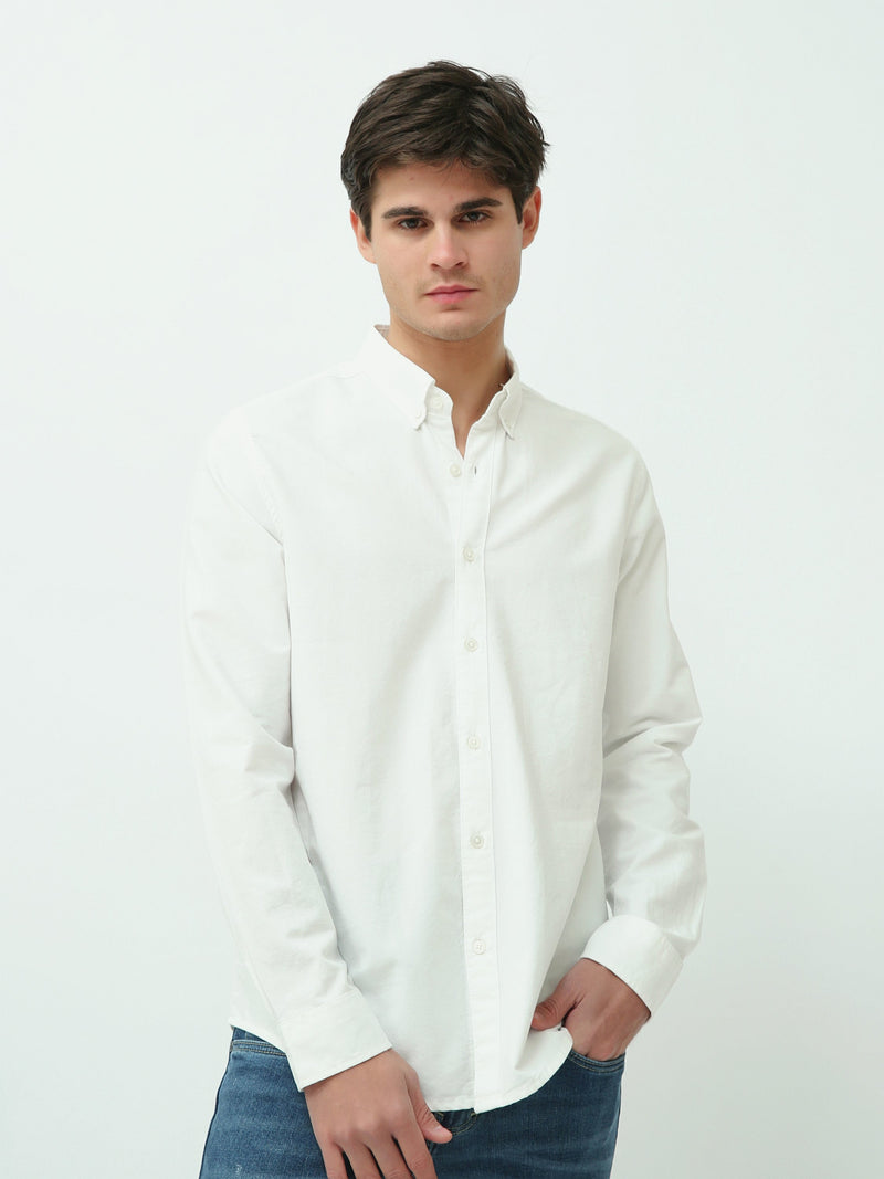 Chemise Homme Regular à Manches Longues et Col Boutonné - SHI25GEOR19000TM1