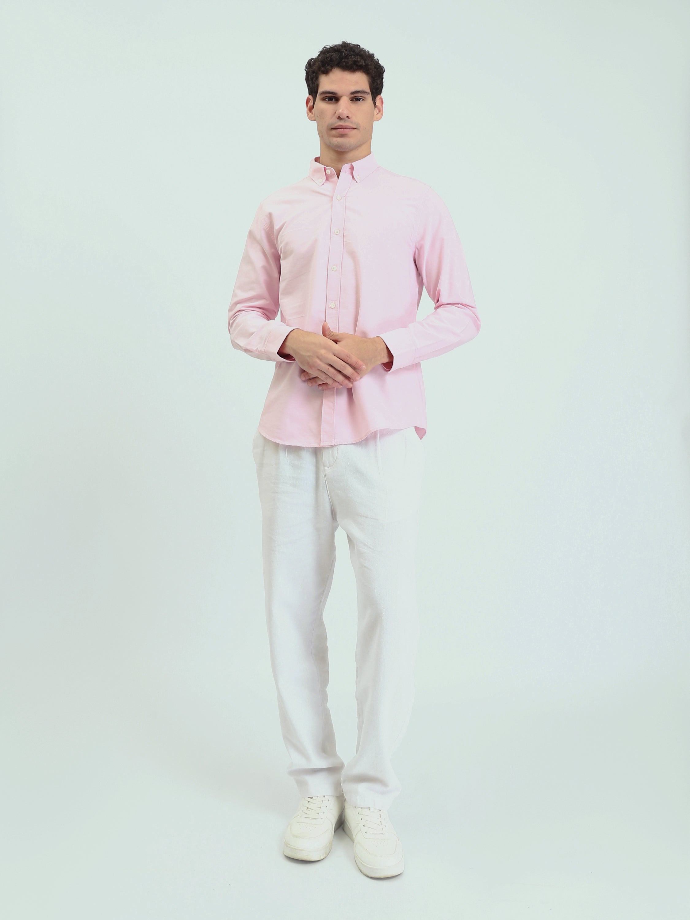 Chemise Homme à Col Boutonné et Manches Longues – Style Casual Chic - SHI25SEOR16950TM1