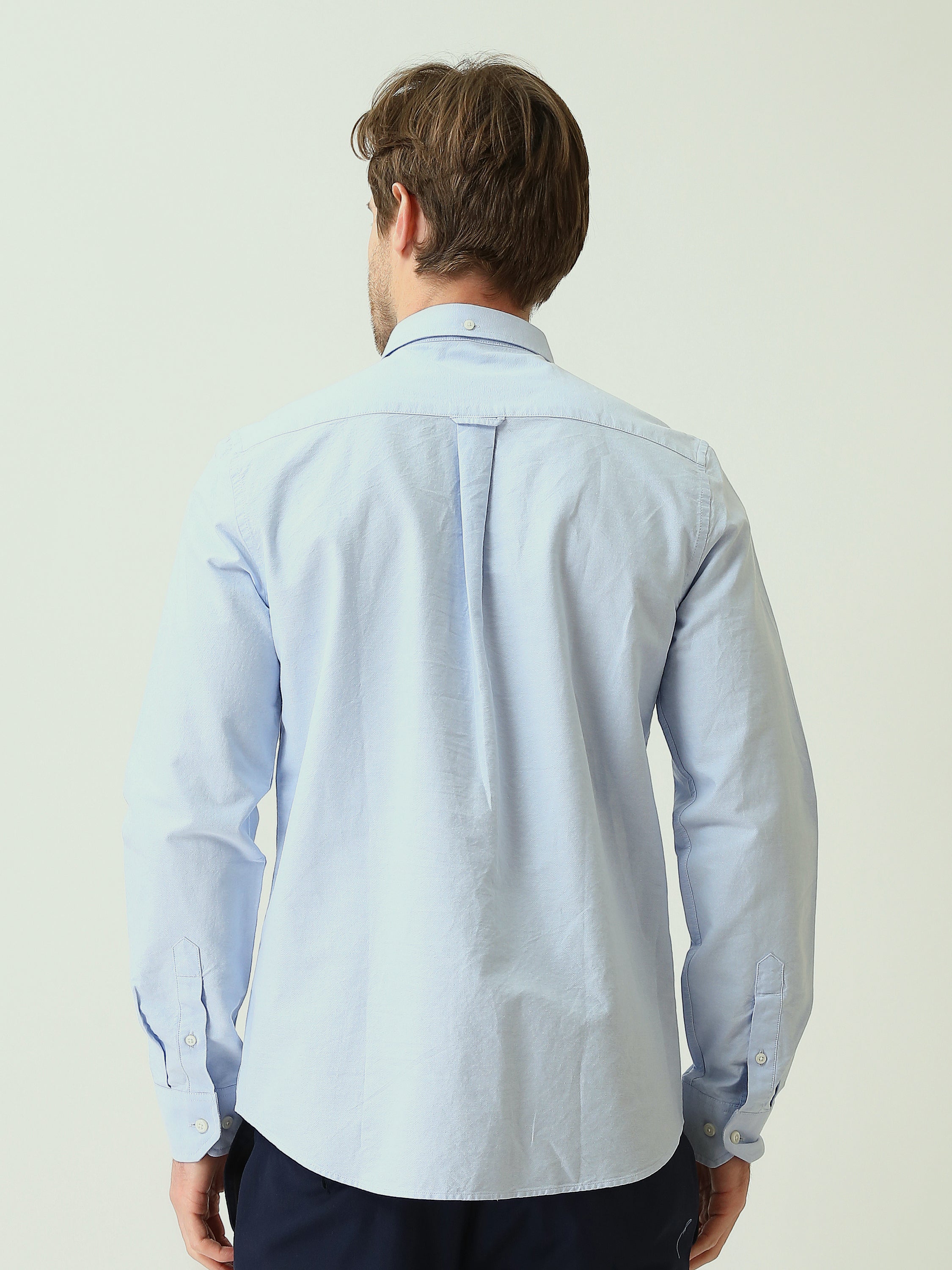 Chemise Homme à Col Boutonné et Manches Longues – Style Casual Chic - SHI25SEOR16950TM1