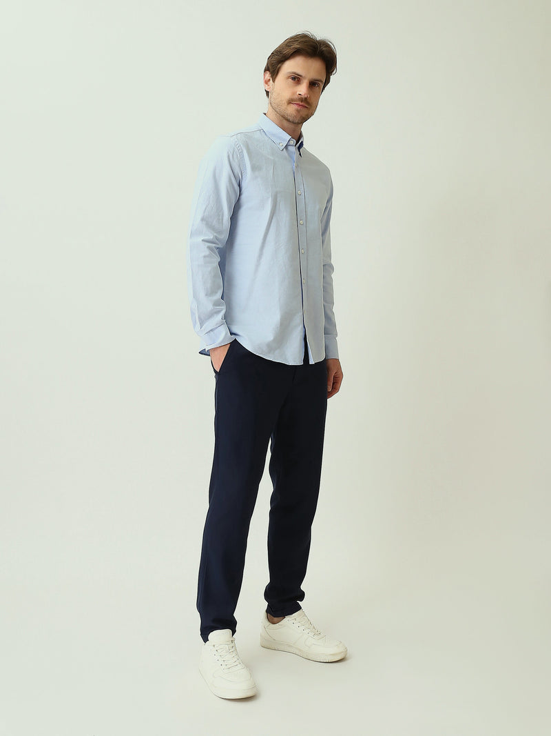 Chemise Homme à Col Boutonné et Manches Longues – Style Casual Chic - SHI25SEOR16950TM1