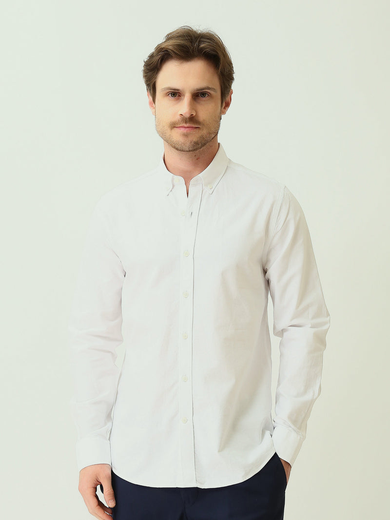 Chemise Homme à Col Boutonné et Manches Longues – Style Casual Chic - SHI25SEOR16950TM1