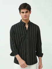 قميص رجالي سليم فيت كلاسيكي مخطط - SHI25SSLR19465TM1