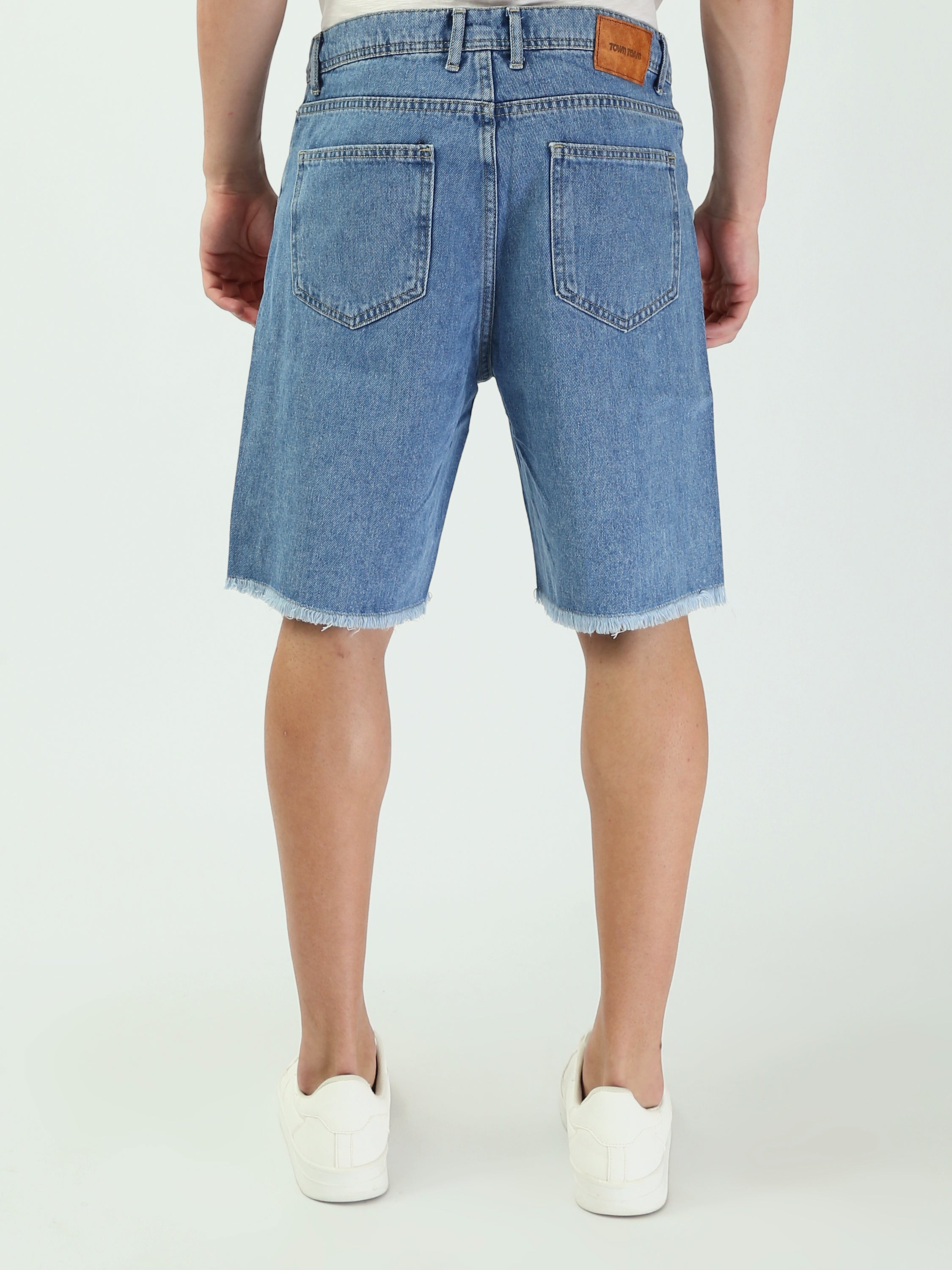Shorts en jean graphique pour homme - Style décontracté et tendance - SHR24SDPP30201TM1