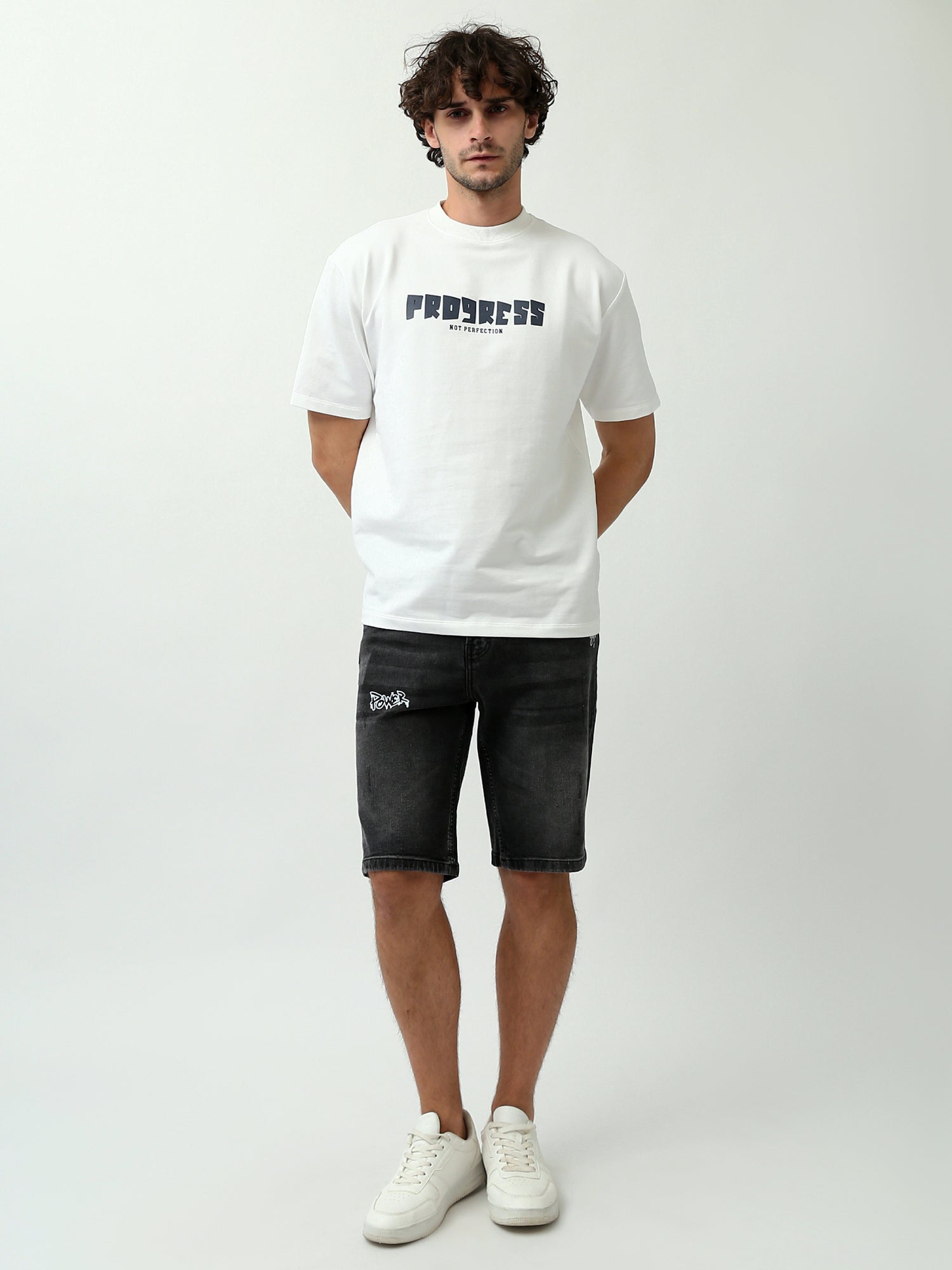 Short jean homme noir – Regular Fit - SHR24SDSP30194TM1
