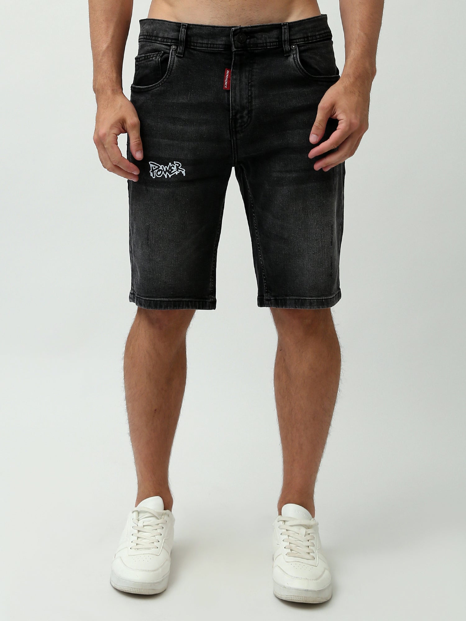 Short jean homme noir – Regular Fit - SHR24SDSP30194TM1