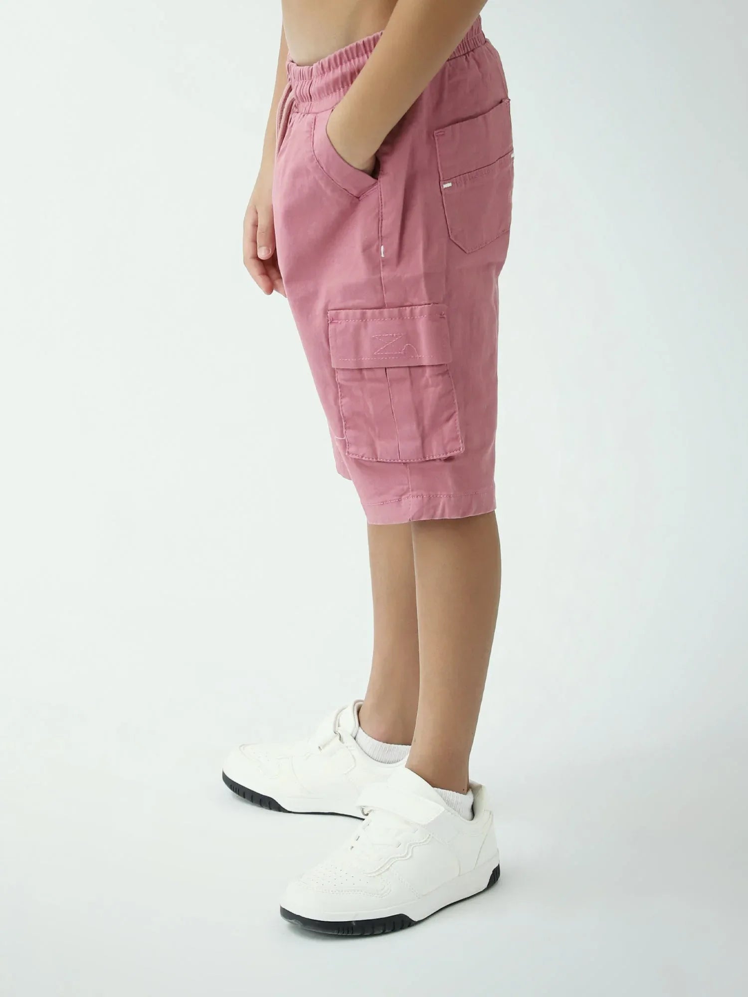 Short cargo garçon avec poches et taille élastique – SHR24SGBC75307MB1 - Justyol