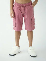 Short cargo garçon avec poches et taille élastique – SHR24SGBC75307MB1 - Justyol