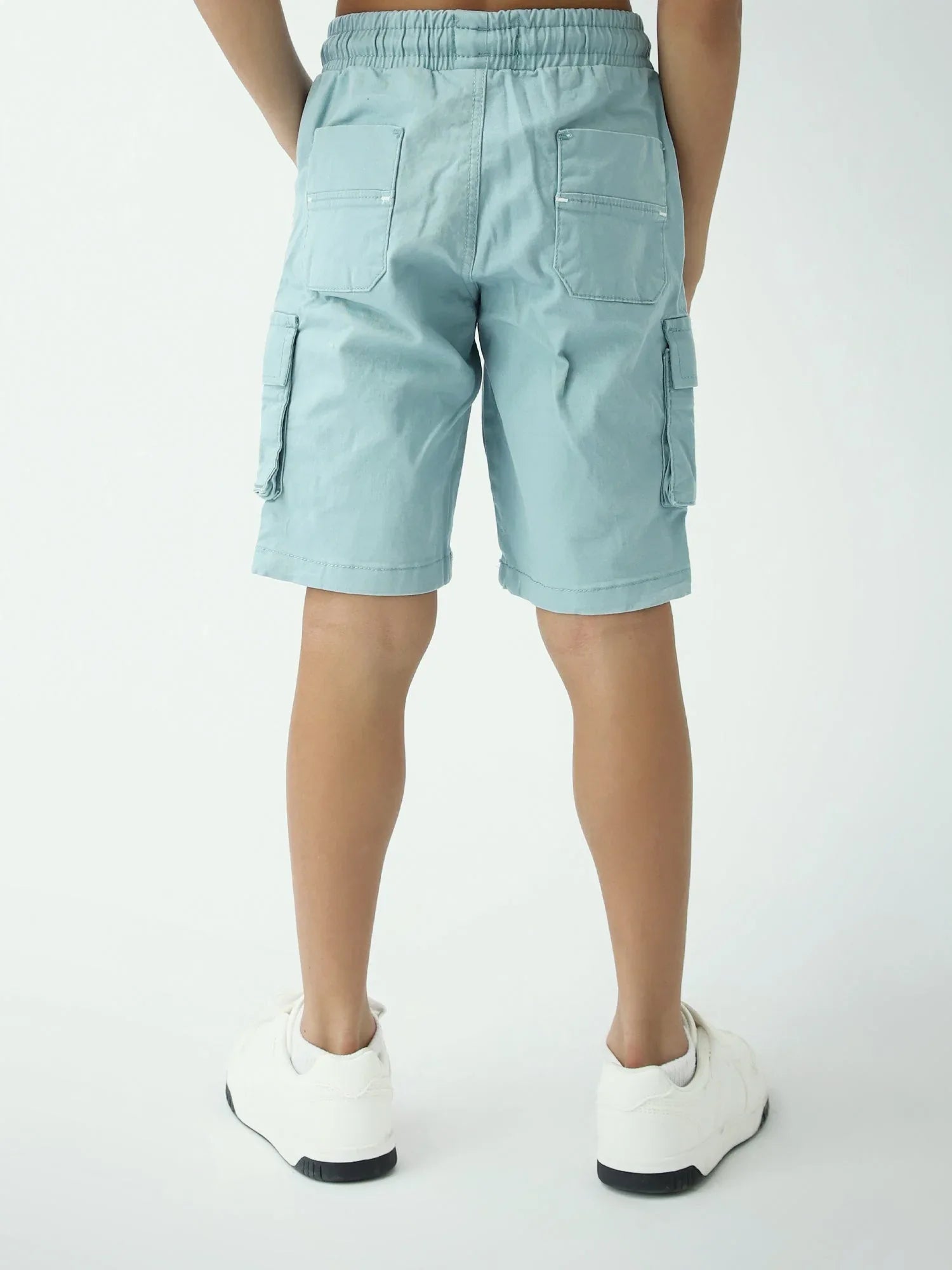 Short cargo garçon avec poches et taille élastique – SHR24SGBC75307MB1 - Justyol
