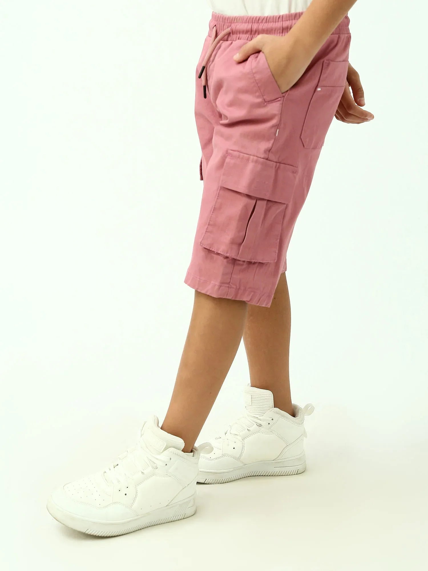 Short cargo ado garçon avec poches et taille élastique – SHR24SGBC75307MJ1 - Justyol