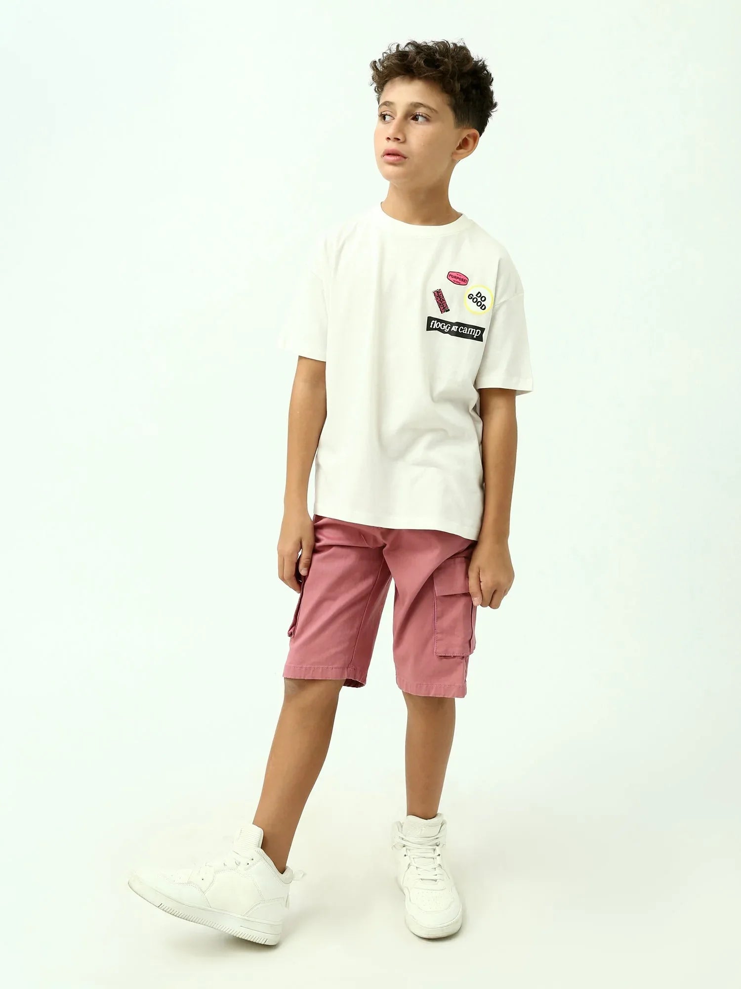 Short cargo ado garçon avec poches et taille élastique – SHR24SGBC75307MJ1 - Justyol