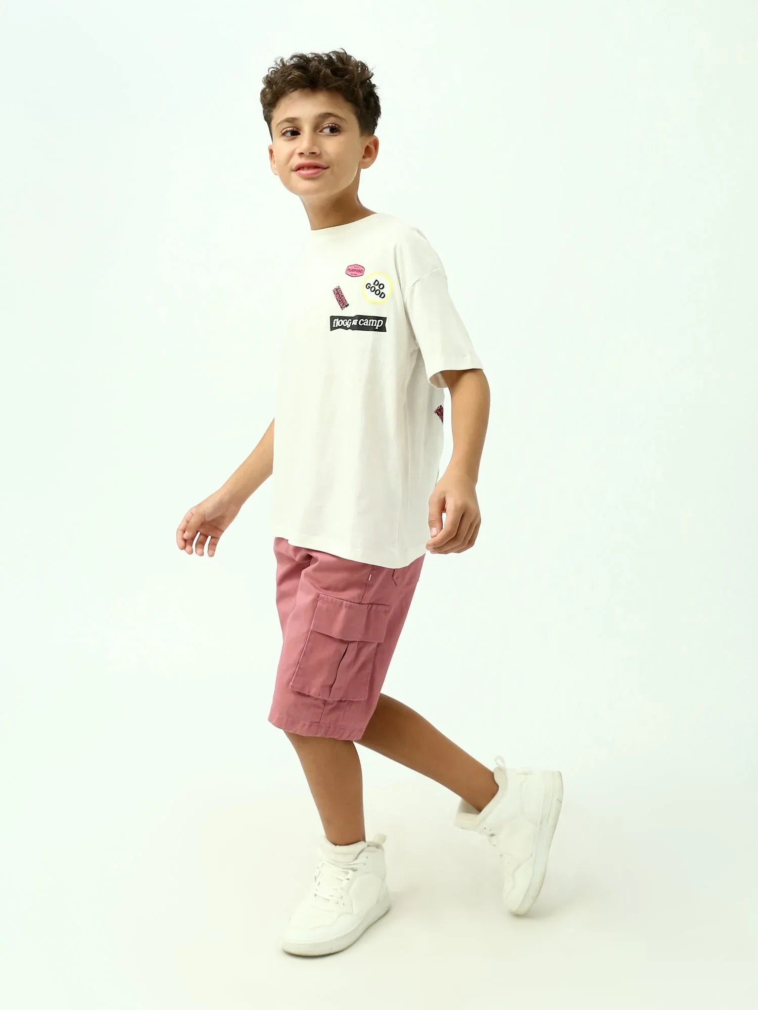 Short cargo ado garçon avec poches et taille élastique – SHR24SGBC75307MJ1 - Justyol