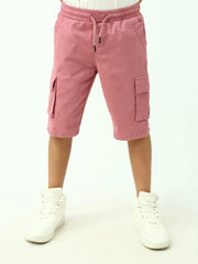 Short cargo ado garçon avec poches et taille élastique – SHR24SGBC75307MJ1 - Justyol
