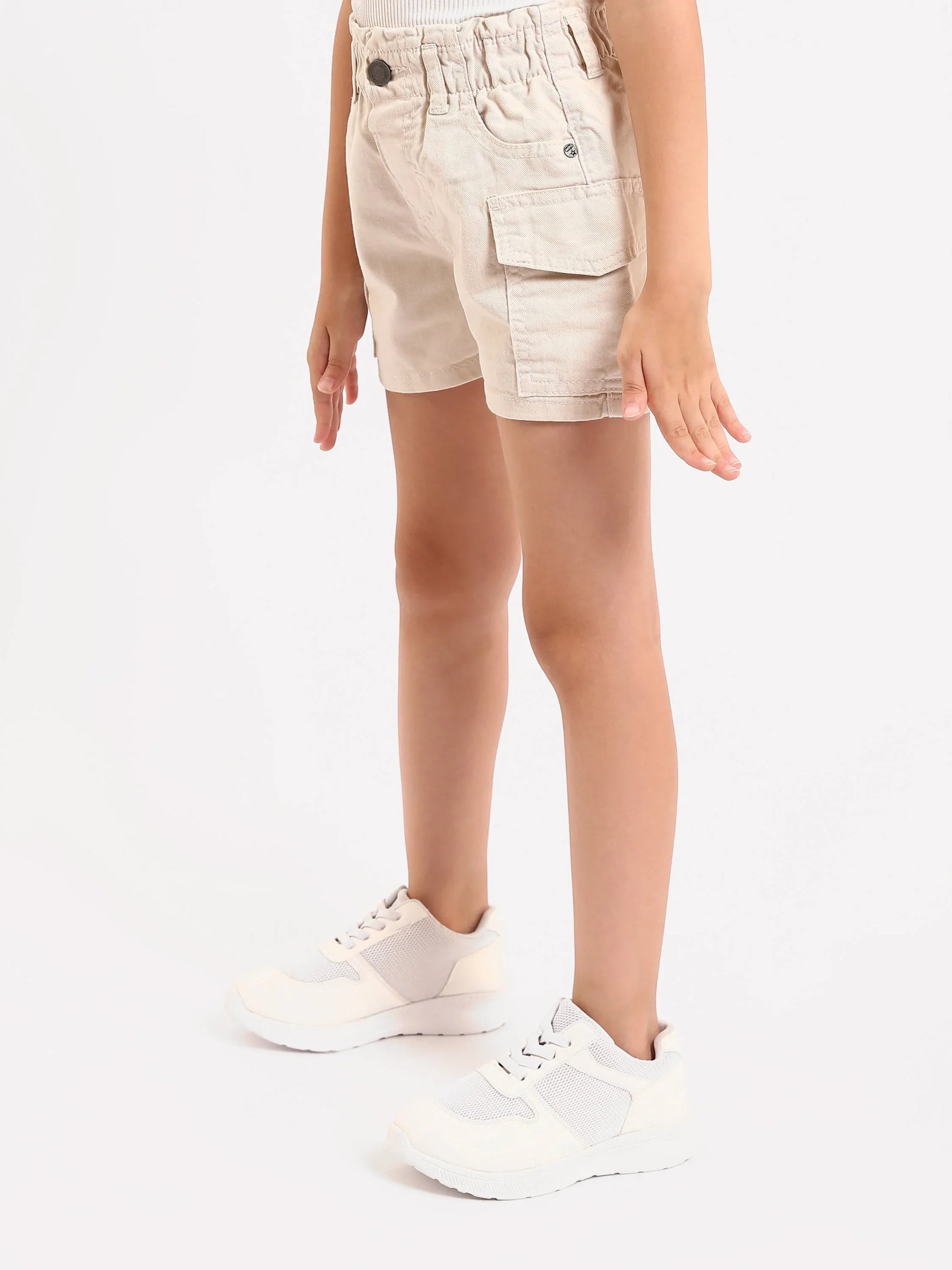 Shorts cargo fille beige et jaune - SHR24SGBP70622MG1 - Justyol
