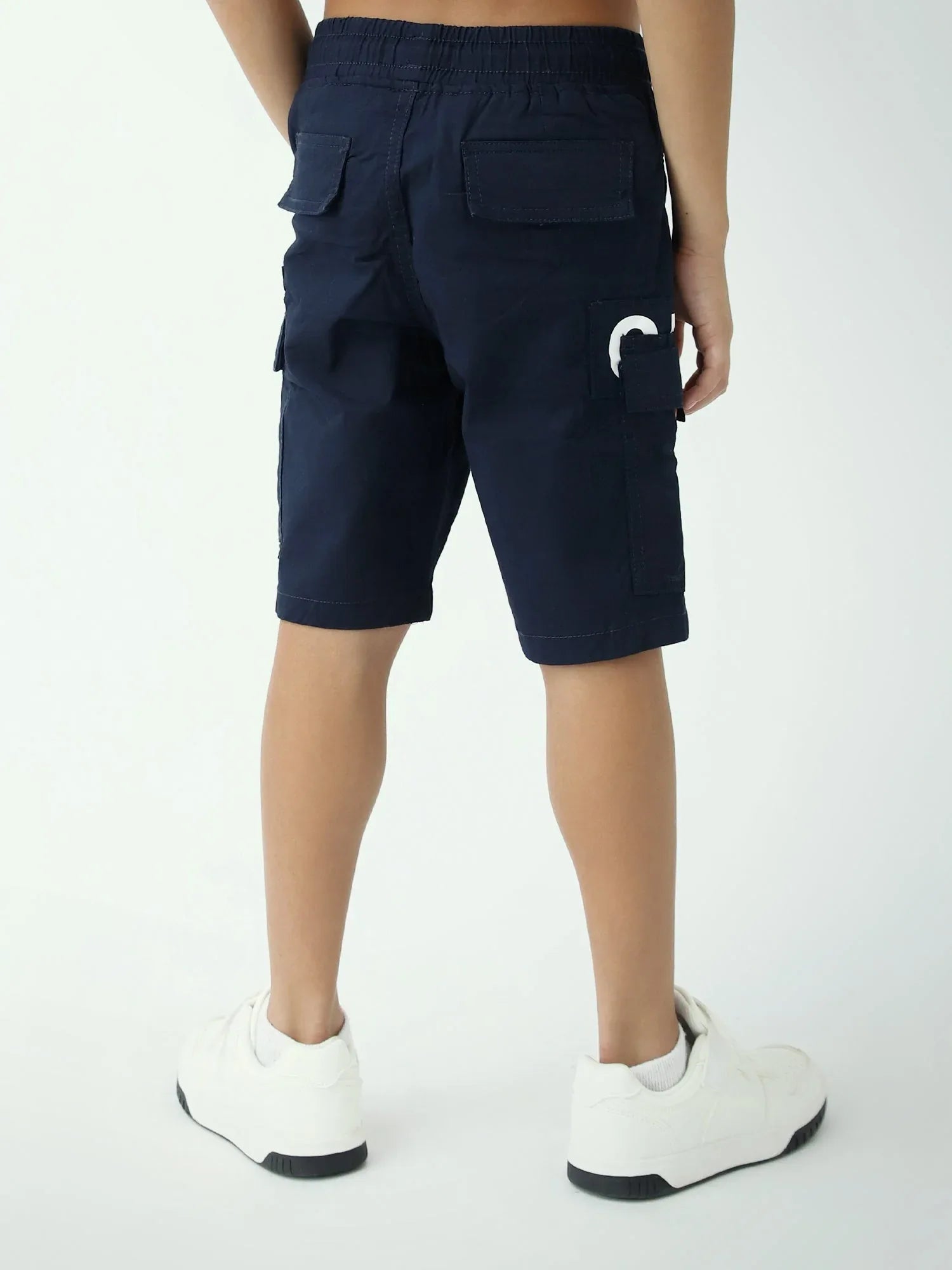 Short garçon cargo avec cordon – poches latérales - SHR24SGPC50708MB1 - Justyol