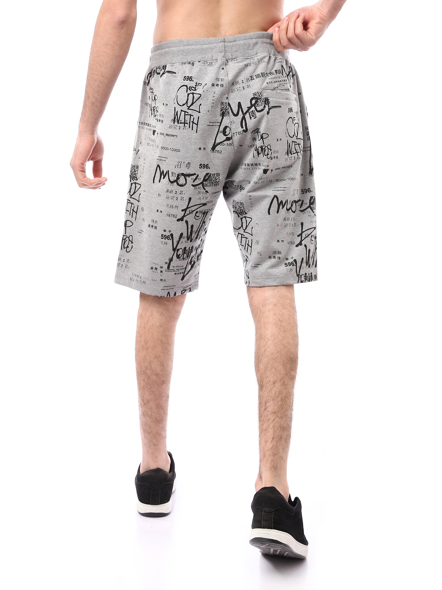 Short Homme Moderne avec Imprimé - Confortable et Pratique pour un Look Décontracté - SHR24SMAS29152TM1