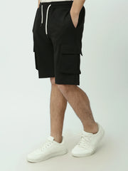 Short cargo pour homme avec poches latérales et taille élastique - SHR24SMBC29159TM1